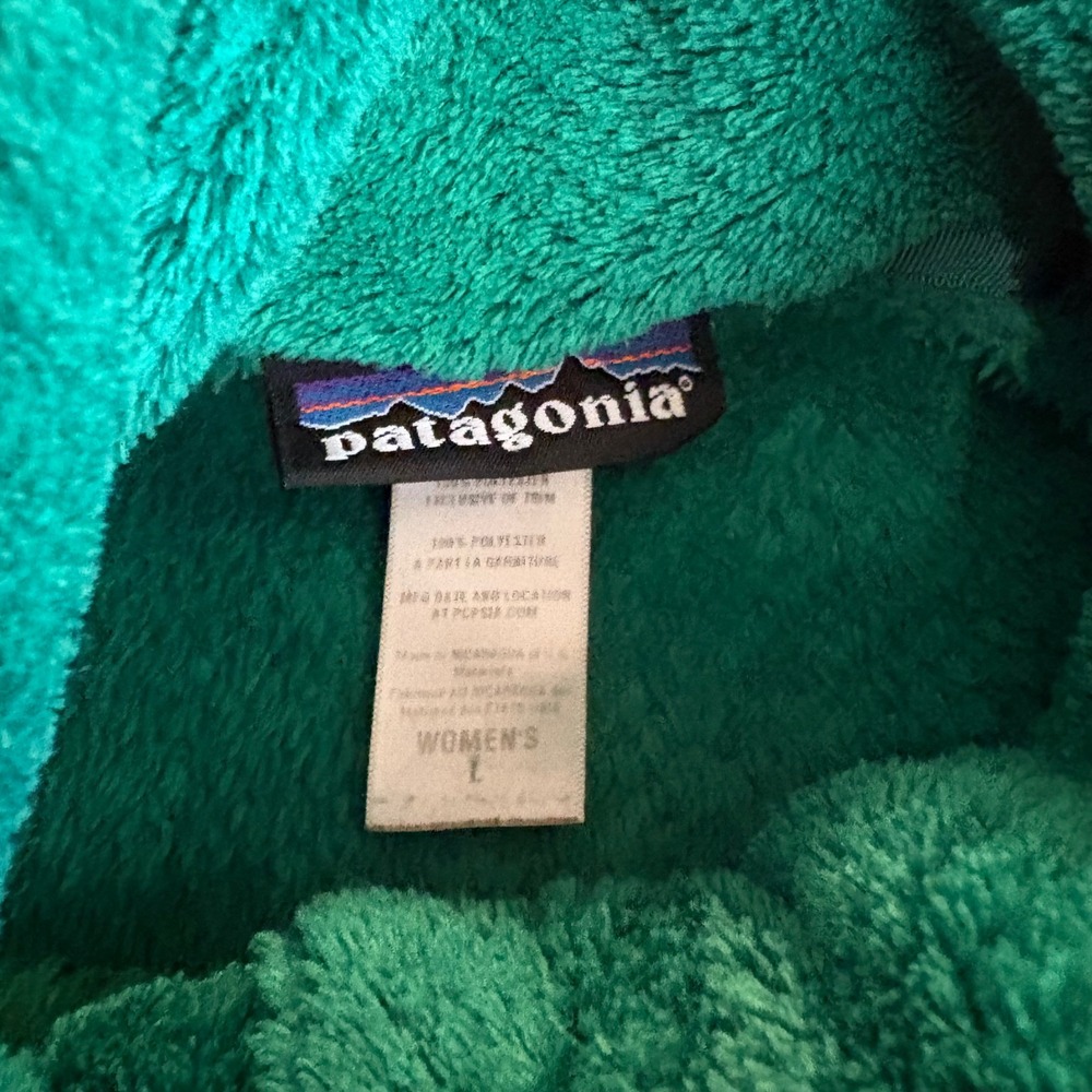 Patagonia Womens Re-Tool Full Zip Fleece Jacket Emerald Green Large - Picture 3 of 6
